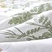 Wake In Cloud - Floral Pillow Cases, 100% Cotton Fabric, Flower Cottagecore Botanical Cute Pattern Printed, Set of 2 Pillowcases Pillow Shams Covers, Yellow Green, Standard Size 20x26 Inches