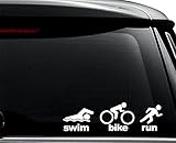 Triathlete Triathlon Ironman Sports Decal Sticker
