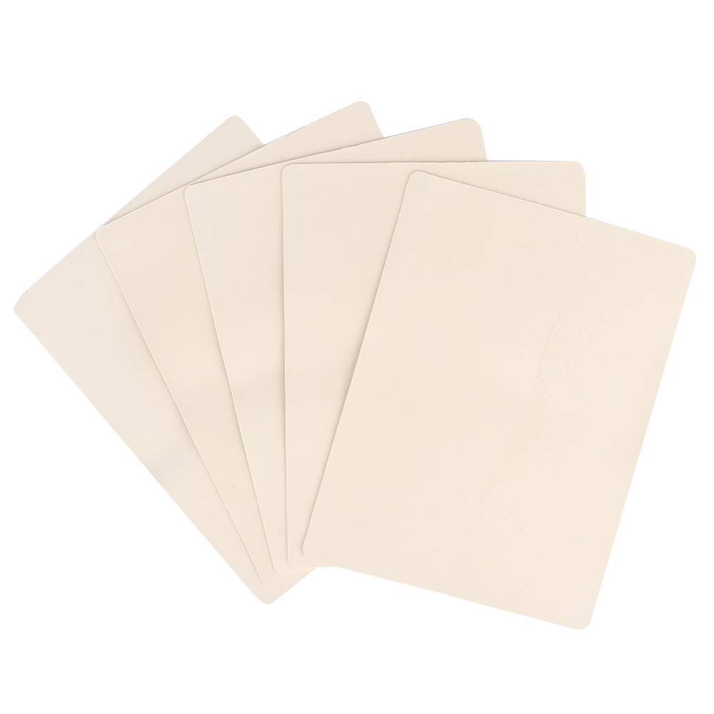 Blank Tattoo Fake Skin Practice 5 Sheets, False Microblading Eyebrow Pads Double Sides Tattooing Lips Soft Supplies Kit for Beginners Cosmetic Makeup Training and Experienced Artists Professional