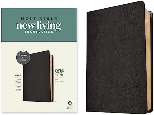 NLT Compact Giant Print Zipper Bible, Filament Enabled
