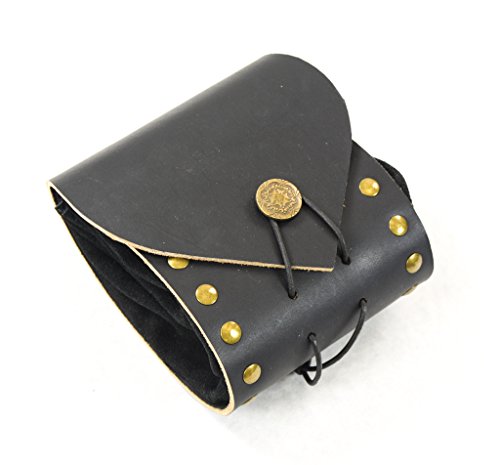 Black Leather Belt Pouch