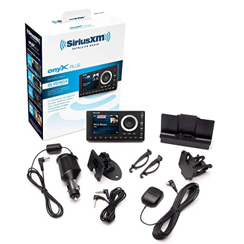 SiriusXM SXPL1V1 Onyx Plus Satellite Radio with Vehicle Kit Easy to Install, Enjoy SiriusXM on