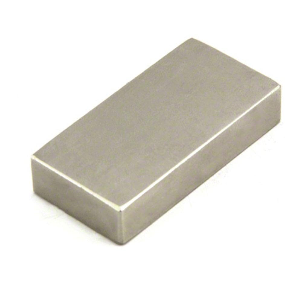 N42 Neodymium Magnet for DIY, Engineering and Manufacturing Applications - 50mm x 25mm x 10mm thick - 32.2kg Pull