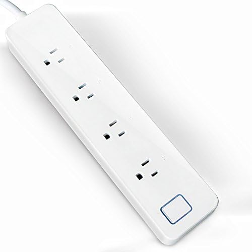 Quk Wifi Smart Power Strip - Smart Outlets With 4 Plugs, Smart Home Surge Protector For Remote Wireless Control, Compatible With Alexa/Google Home Voice Control