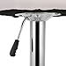 LANGRIA White Bar Stools Sets Adjustable Swivel Counter Height Stools with Leatherette Exterior, Chrome Plated Footrest and Base for Bar, Counter or Home,(2 PCS)