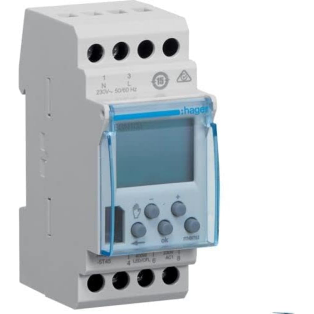 Hager EGN103 DIN Rail Timer Digital