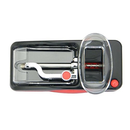 LtrottedJ Electric Automatic Cigarette Rolling ，Machine Tobacco Maker Roller (Red) - Thumbnail 2