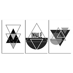 signwin-3 Piece Canvas Wall Art-Abstract Geometric-Canvas Prints Home...