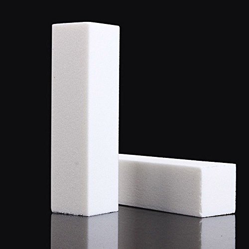 LautechcoÂ® 12 Pcs White Buffer Block Acrylic Nail Art Care Tips Sanding Files Tool Buffer Sanding Block Nail Tips