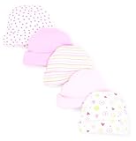 SpaSilk Baby-Girls Newborn 5 Pack Hat