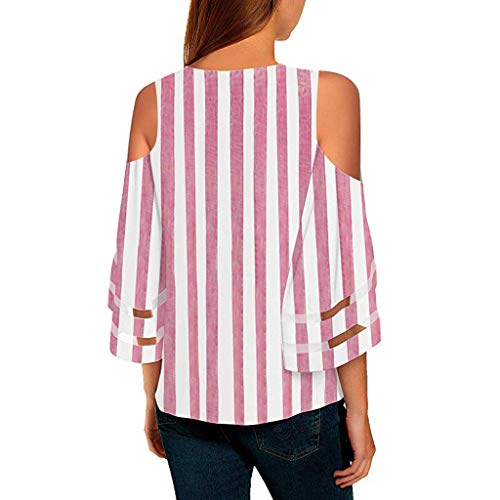 GOWOM Kimonos Cardigan for Women Floral Kimonos for Women Kimonos for Women Floral Sarees for Women Women Work Tops and Blouses Clothes for Summer for Women (G-Pink,Medium) - Thumbnail 2