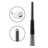 K&Life Long Electric Candle and BBQ Lighter 11-Inch Metal Design - Wall Adapter and 20-Inch Cable Included