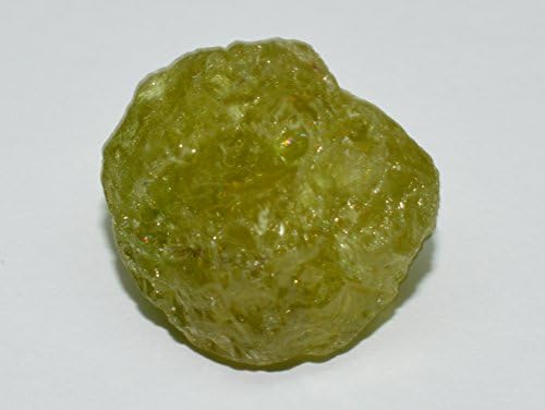 Green Garnet Rough &amp; Transparent Gemstone Crystal From Mali 19.09 Carat