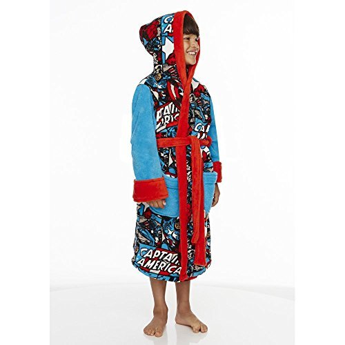 Marvel-Captain-America-Kids-Bathrobe-Medium