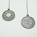 Ceiling Fan Pull Chain Set - Includes 1 Light and 1 Fan, 3 cm Coin Set - Each Include Ceiling Fan Connectors and 12 Inch Chains