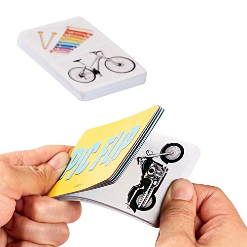 Mattel Games GWP96 - UNO, Phase 10 und Pic Flip-Sammeldose, 3 Mattel-Kartenspiele für Spieler ab 7 Jahren, Dekorative… – Bild 3