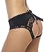 Sofishie Sexy Midnight Open Back Bow-Tie Panty/Panties/Underwear - Black - Large