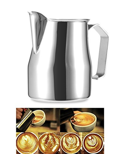 Frothing Pitcher, Windspeed Stainless Steel Milk Pitcher Latte Art Jug Gift (550ml)
