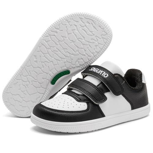 SAGUARO Zapatillas Barefoot Niños Niñas Zapatos Minimalistas Casual con Puntera Ancha Zero-Drop Cierre Autoadherente, Tallas EU 25-35