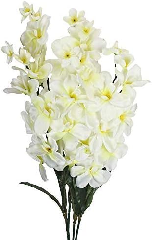 Springsmiths Beautiful Moth Orchid Artificial Flower Bunches for Vase - White