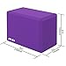 JEFlex Yoga Block EVA High Density Comfortable Foam, Exercise Fitness Bricks, Eco-Friendly and Lightweight, 2-Pack, Purple