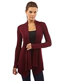 PattyBoutik Women's Ribbed Cascading Open Cardigan