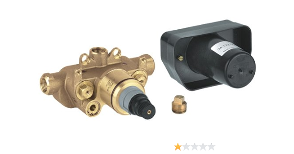 Grohe 34 122 000 Grotherm 1 2 Inch Thermostatic Rough In Valve With Service Stops Faucet Valves Amazon Com
