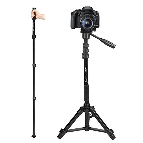 Camera monopod 70" removable aluminum telescoping …