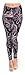 VIV Collection Plus Size Print Fashion Leggings, Purple White Paisley