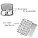 MOSISO Canvas Geometric Pattern Sleeve Bag Compatible 11.6-12.3 inch Laptop with Small Case, Pure Gray Quatrefoil