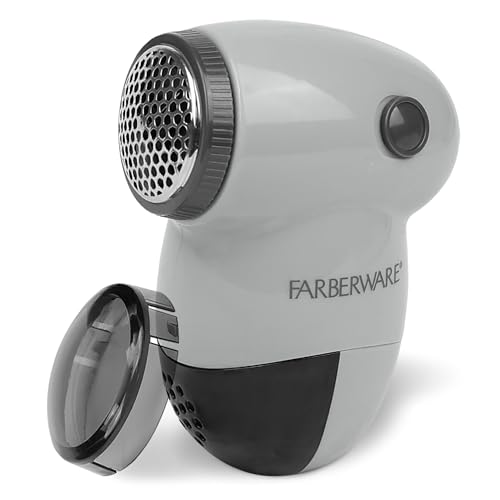 Farberware Lint Remover Fabric Shaver – Battery Operated Lint Shaver with Tripl…