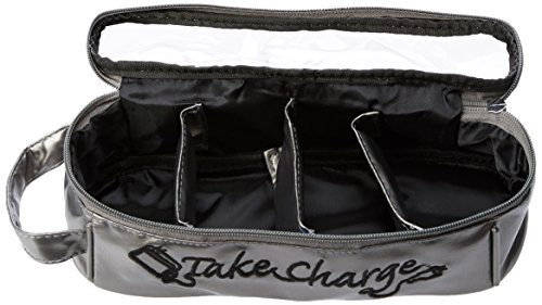 Miamica Take Charge Large Charger/Electronics Org, Silver