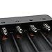 Wyness 4PCS 18650 Rechargeable 3.7V 2500mAh Batteries with Fast Li-ion 18650 18500 14500 Battery Charger