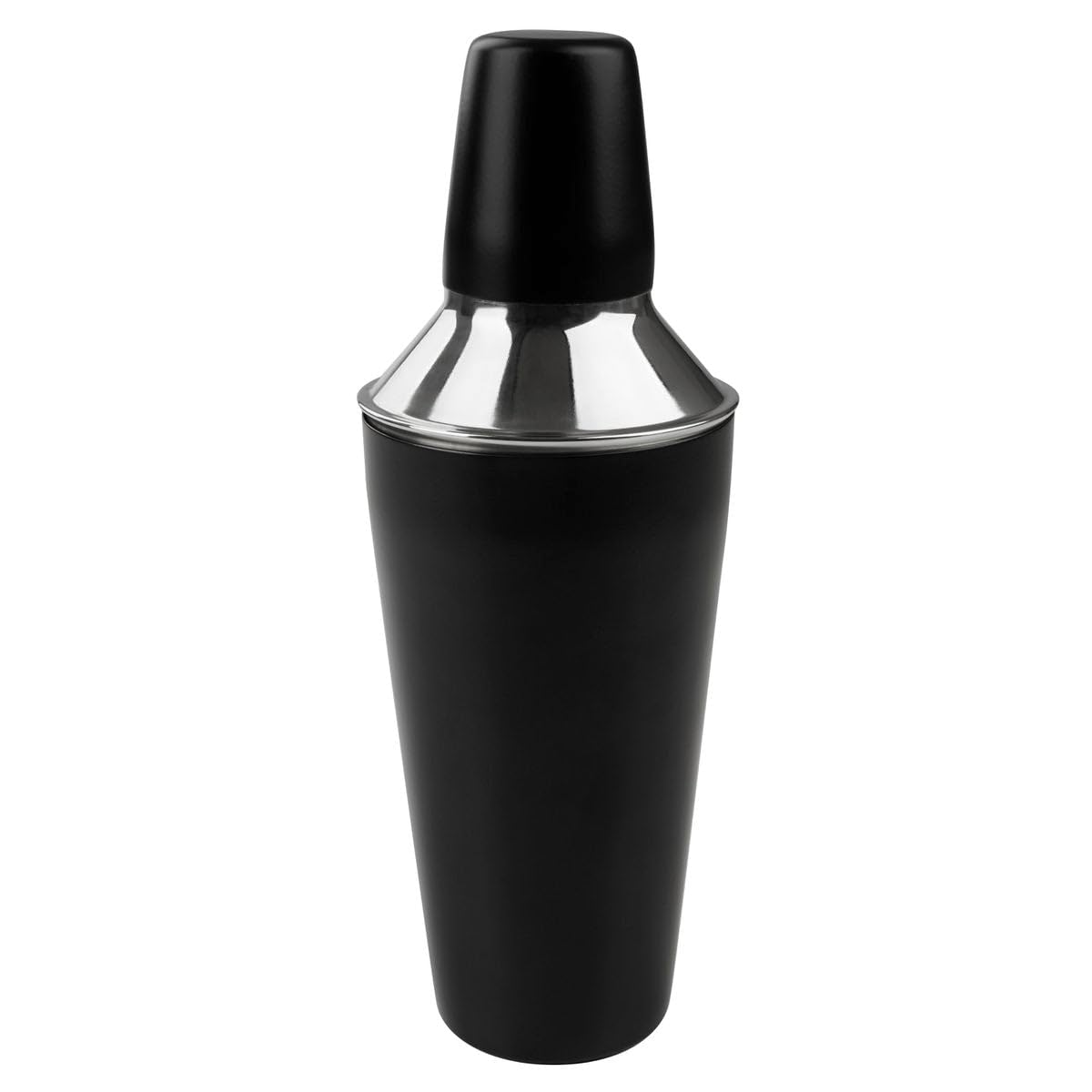 Fackelmann Specter 49766 Black Stainless Steel Shaker, Cocktail Mixer, 750 ml, Black, Silver, Stainless Steel, 26 x 9 cm