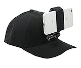OCTO MOUNT - Baseball Hat Compatible with Smartphone/Cellphone/GoPro Camera Head Mount. Operable with Any Phone or Action Camera, Regardless of Case. iPhone, Samsung, Nokia, Google and Plus Sizes