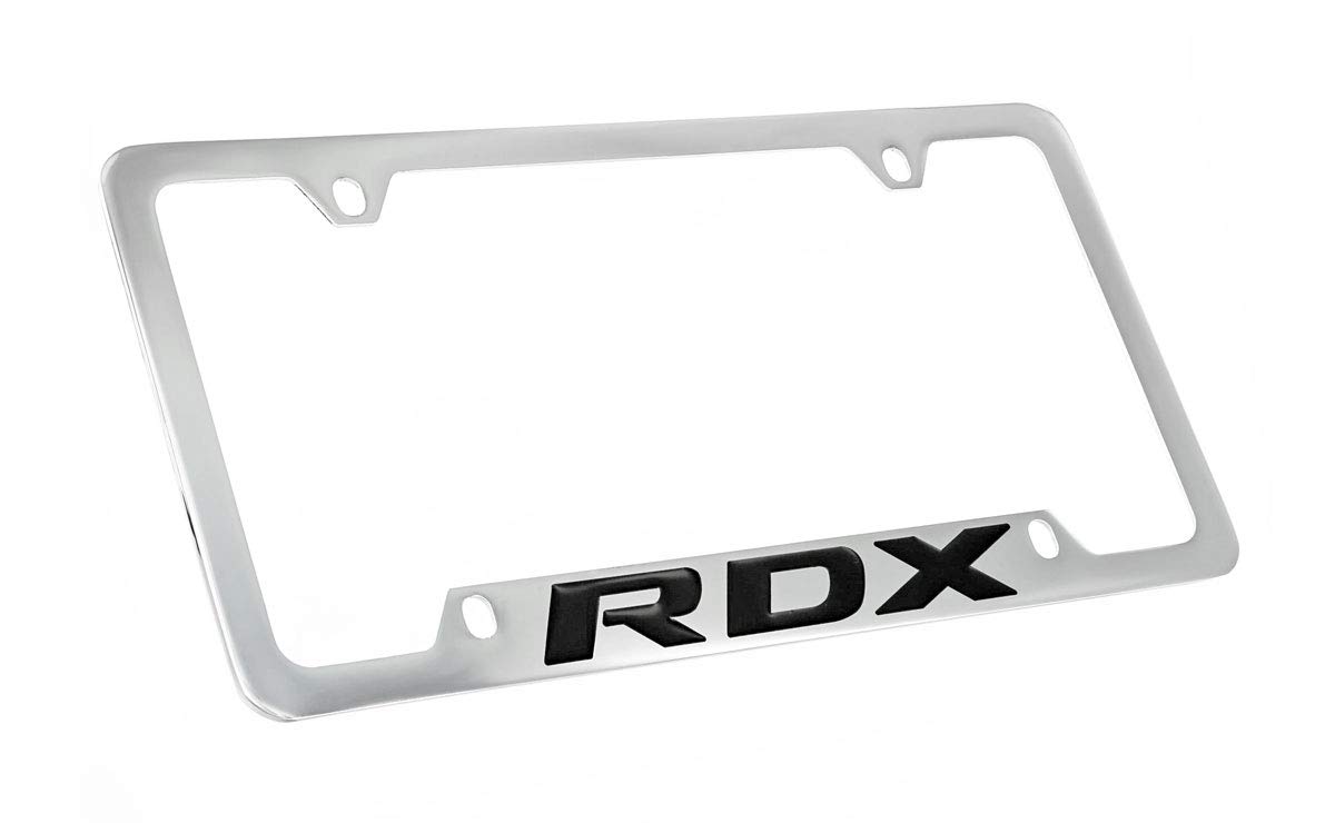 Acura RDX Chrome Plated Bottom Engraved Metal License Plate