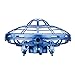 Hover Star- Motion Controlled UFO- Includes Glowing LED Lights- Blue