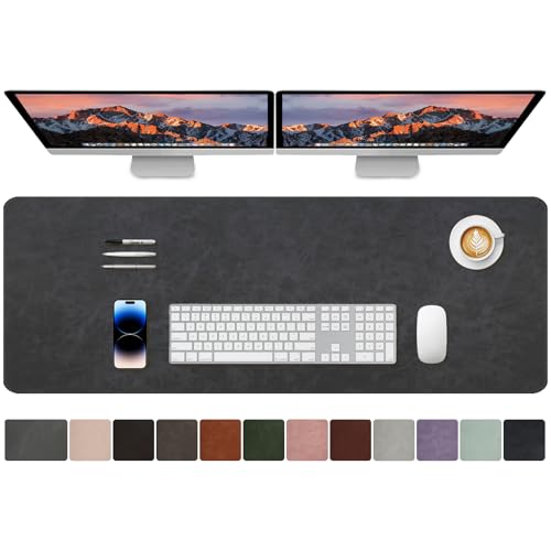CHEERYGOO Faux Leather Desk Mat