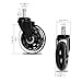 CUSFULL Premium Office Chair Caster Wheels Replacement Standard Size Heavy Duty & Safe for Any Floor(Set of 5) (Black)