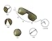 GAMT Fashion Mirrored TV Style Sunglasses Metal Frame Gold