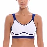 La Isla Women's High Impact Supportive Control Wirefree Workout Sports Bra
