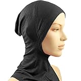 Etosell Women Neck Cover Head Under Scarf Hijab Cap Black