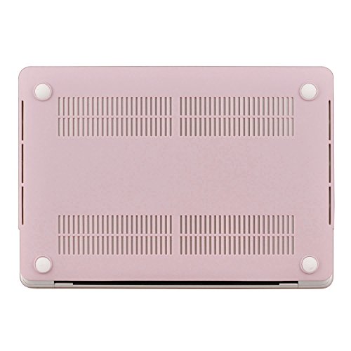 MacBook Pro 13 inch Case 2017 & 2016, UESWILL Smooth Soft Touch Hard Shell Case for MacBook Pro 13 inch, 2/4 Thunderbolt 3 ports - with/without Touch Bar, Model A1706/A1708, Rose Quartz