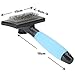 Self Cleaning Slicker Shedding Brush for Dogs and Cats with Silica Gel Handle (blue)