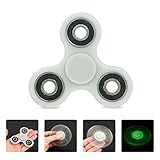 NEW Hand Spinner Fidget Toy Ceramic Bearing Fidget Spinner High Speed Perfect For Anti Stress, ADD, ADHD, Anxiety, and Autism Killing Time For Kids/Adult (White)