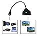 Xorastra Top-Grade High Performance 1-In-2-Out Hi-Definition 1080p HDMI Male to Dual HDMI Female Monitor Display Expansion Adapter Converter Cable