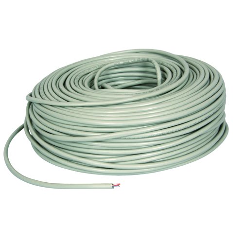 Bulk Hardware BH01492 CAT 5E Round Data Networking Ethernet Cable, Grey, 20 Metres (66 feet)