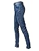 Moonwalk Men`s Skinny Slim Denim Washed Hip Hop Ripped Biker Jeans Pants