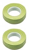 2 Light Green Floral Tape Stem Wrap Gum Paste 1/2