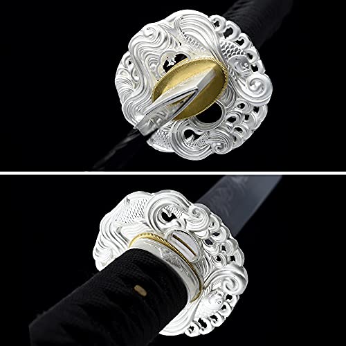 Handmade Samurai Sword Katana 1060 Carbon Steel Full Tang Blade. Fully